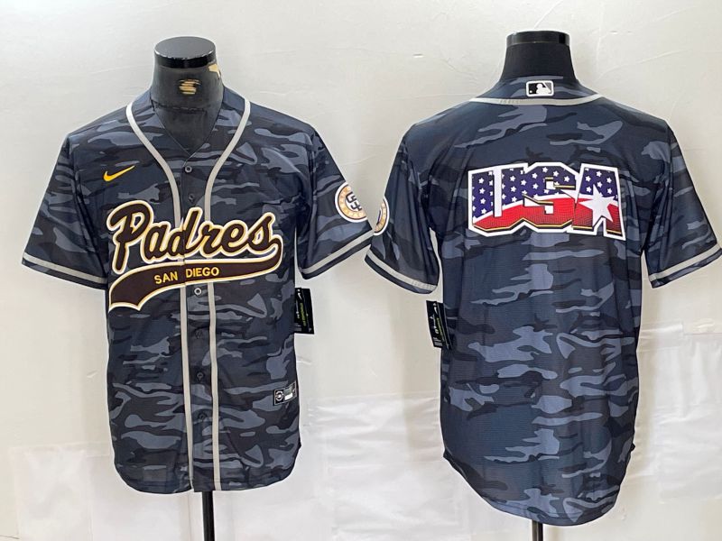 Men San Diego Padres Blank Camo Jointly 2024 Nike MLB Jersey style 4->philadelphia phillies->MLB Jersey